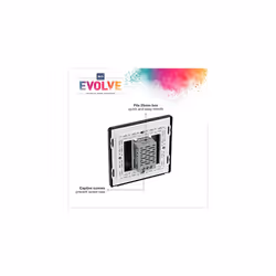 Evolve Single Touch Dimmer Switch, 2-Way Secondary, 200W, Matt Grey