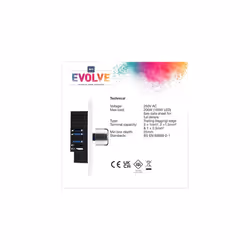 Evolve Single Dimmer Switch, 2-Way Push On/Off, 200W, Brushed Steel