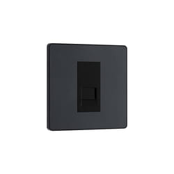 Evolve Single Master Telephone Socket, Matt Grey