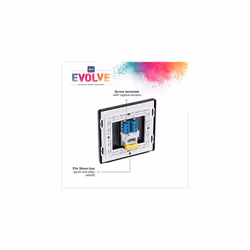 Evolve Single Master Telephone Socket, Matt Grey