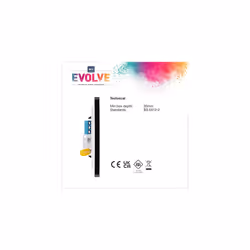 Evolve Single Master Telephone Socket, Matt Grey