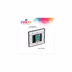 Evolve Single Co-Axial Aerial Connection, Black Chrome