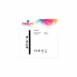 Evolve Single Co-Axial Aerial Connection, Black Chrome
