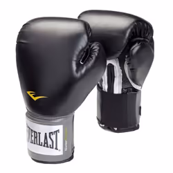 EVERLAST Training Gloves Pro Style Black 16oz Leather Spar Glove Boxing Mitt