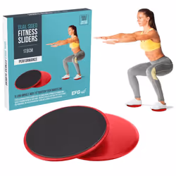 2x Dual Sided Fitness Gliding Discs Core Sliders Home Gym Abs Leg Workouts