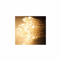 Christmas LED Fairy Lights Battery Operated - Xmas Tree Icicle String Table Wall - Warm White, 100