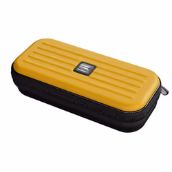 Darts Takoma Darts Wallet, Regular Size, Yellow | Darts Case Holds 3 Darts | Protective EVA Dart Holder with Double Zip Lock Inner Pouches |