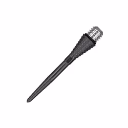 Darts Conversion Point Swiss Point Grooved Black 30mm Darts Points - Convert Soft Tip To Steel Tip