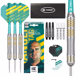 Darts Rob Cross 22G Brass Steel Tip Darts Set â Voltage Dart Set, Rob Cross Player Edition, Complete Steel Point Darts Kit, ...