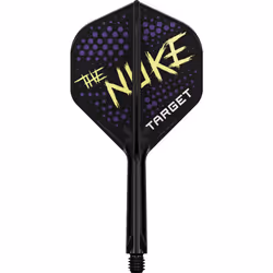 Darts Luke Littler K Flex Flights and Shaft System, No.2 Intermediate (26mm) Pack of 3 All In One Kflex Flights, Player Edition Darts Accessories |