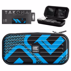 Darts Takoma Tag Darts Wallet, Regular Size, Blue | Darts Case Holds 3 Darts | Protective EVA Dart Holder with Double Zip Loc ...