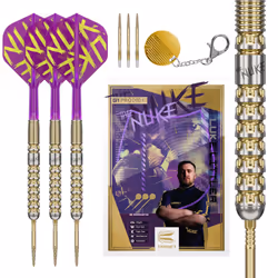 Darts Luke Littler Gen 1 Prodigy Steel Tip Swiss Point Darts, 90% Tungsten Darts, 23G | Generation 1 Gold Steel Tip Darts, G1 ...