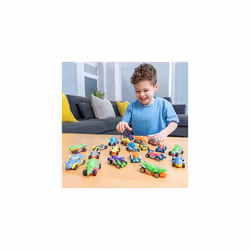 Beast Machine Dino Car Play Set | 10 Die-Cast Dinosaur Cars Included | Two Assortments Available With One Supplied At Random | 10 Pack Car Set | Dino
