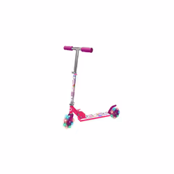 Childrens Light Up Inline Scooter Unicorn Edition | Kids Push 2 Wheeled Scooter With Adjustable Handle Height | Easy Foldable ...