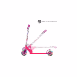 Childrens Light Up Inline Scooter Unicorn Edition | Kids Push 2 Wheeled Scooter With Adjustable Handle Height | Easy Foldable Unicorn Kids' Scooter