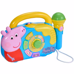 Peppa Pig Boombox With Light & Working Microphone To Sing Along