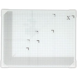 docrafts XCUT A3 White Square Tempered Glass Cutting Mat