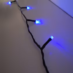 200 Battery Operated Multi Function Outdoor LED Timer Lights in Blue