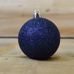 60mm Midnight Blue Christmas Baubles | 24 Assorted | Shatterproof Tree Decorations - Additional view 5