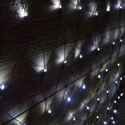 Premier 1.7m x 1.2m 180 LED Multi Action Christmas Net Window Light - Cool White
