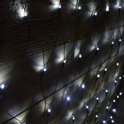Premier 1.7m x 1.2m 180 LED Multi Action Christmas Net Window Light - Cool White
