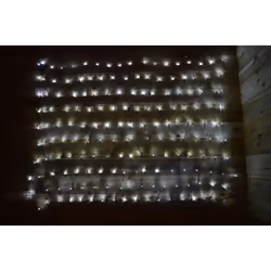 Premier 3.5m x 1.2m 360 LED Multi Action Christmas Net Window Light - Cool White