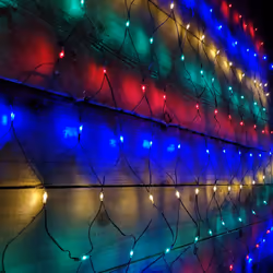 170cm x 120cm Multi Function Christmas Net Lights with 180 Multi Coloured LEDs