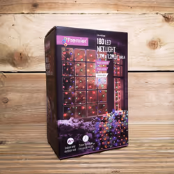 170cm x 120cm Multi Function Christmas Net Lights with 180 Multi Coloured LEDs - Additional view 6