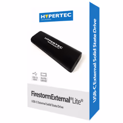 Hypertec FirestormExternal Lite 512GB SSD - Slimline Aluminium USB3.1 PCIe Gen2 SSD with 950MB/s read / 950MB/s write