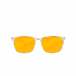 Ocushield Parker - Clear White, Unisex, Rectangle, Classic, White, Yellow, Parker