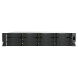 QNAP TS-h1277AXU-RP NAS Rack (2U) Ethernet LAN Aluminium. Black