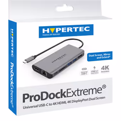 Hypertec ProDock ProDockExtreme Gen2 - Universal USB-C Dock with HDMI DisplayPort Dual Screen - Additional view 2