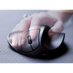 Hippus A Hippus product- the HandShoe LightClick is a black ergonomic