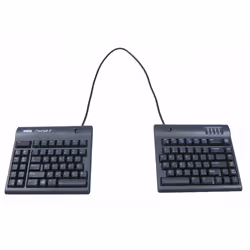 Kinesis Freestyle2 keyboard with 20 separation cable (UK Layout); dram