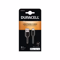 Duracell Sync/Charge Cable 1 Metre Black