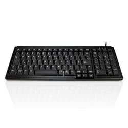 Accuratus K103A 15KV keyboard Universal USB QWERTY UK English Black