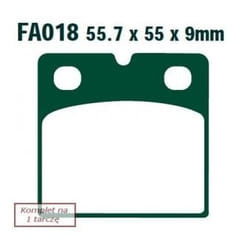 EBC Brakes FA018 Brake pad set