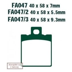 EBC Brakes FA047 Brake pad set