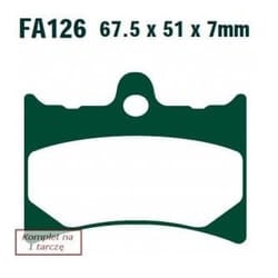 EBC Brakes FA126 Brake pad set