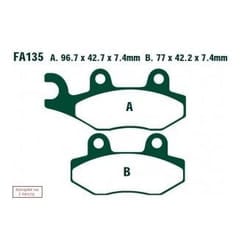 EBC Brakes FA135TT Brake pad set