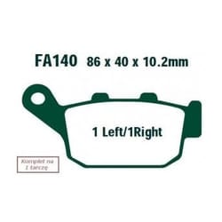 EBC Brakes FA140 Brake pad set