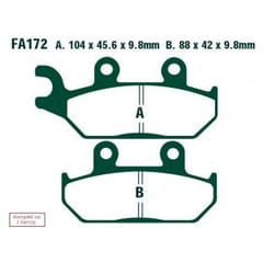 EBC Brakes FA172TT Brake pad set