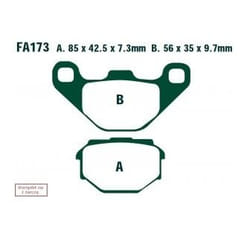 EBC Brakes FA173 Brake pad set