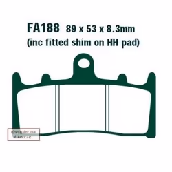 Brake pad set; EBC Brakes