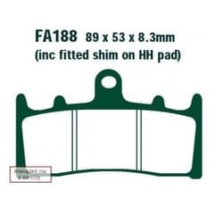 EBC Brakes FA188HH Brake pad set