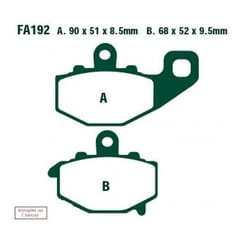 EBC Brakes FA192 Brake pad set