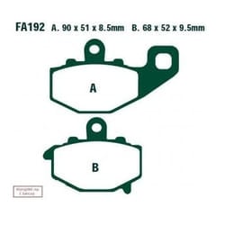 EBC Brakes FA192HH Brake pad set