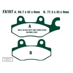 EBC Brakes FA197 Brake pad set