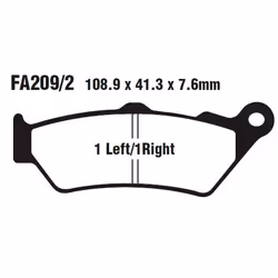 Brake pad set; EBC Brakes