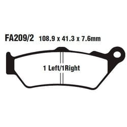 EBC Brakes FA209/2HH Brake pad set